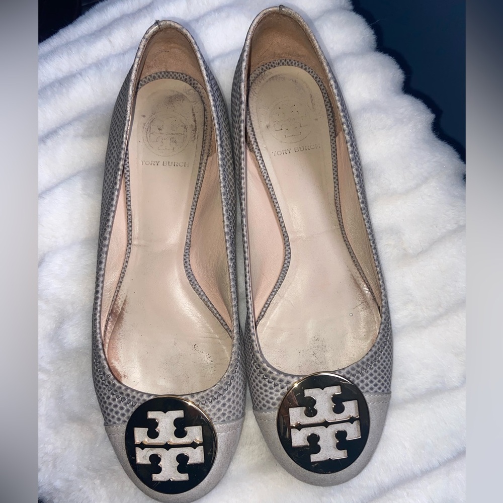 Tory Burch two toned flats with hardware